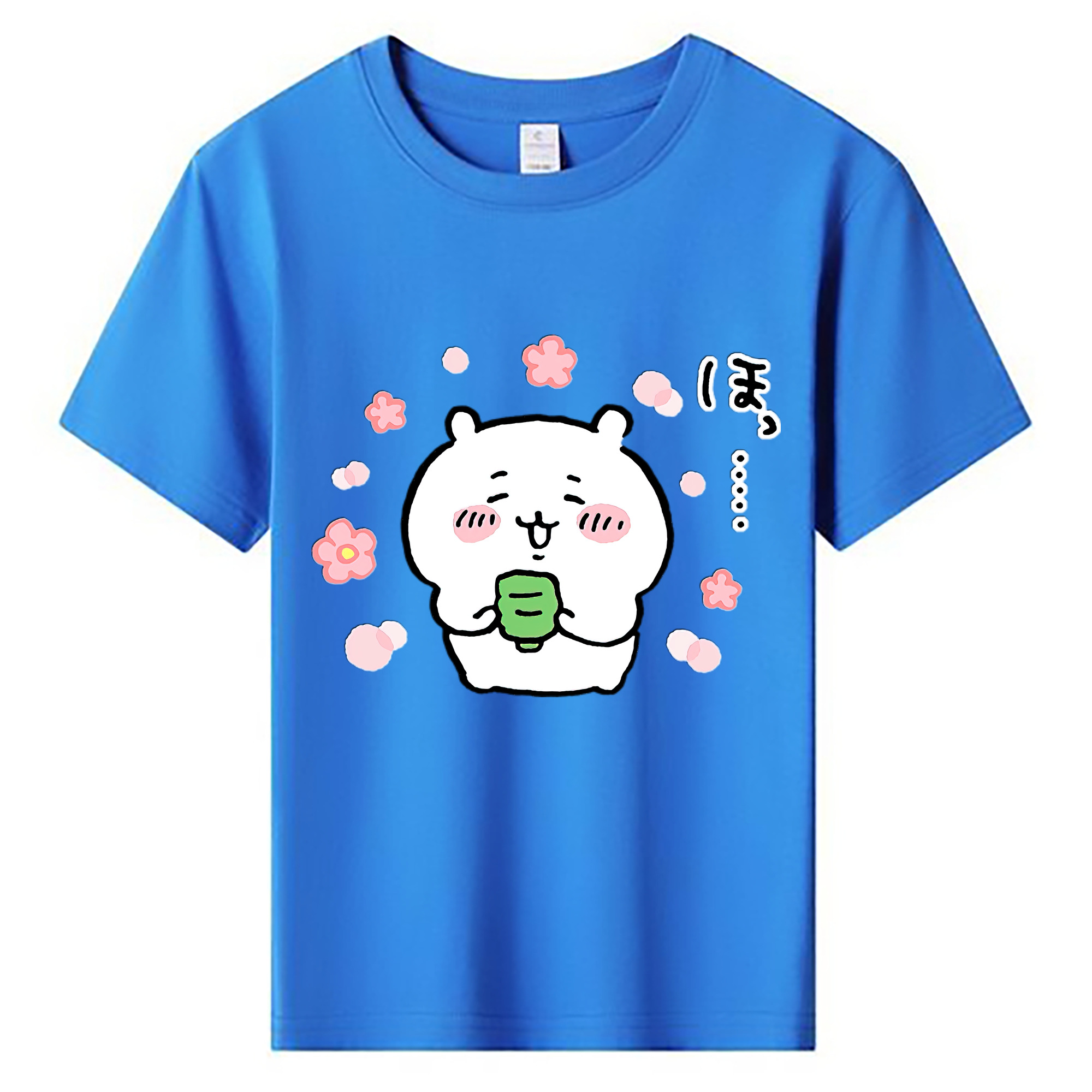 （画像用） ちいかわ ちいかわ Chii-kawa chiikawa 綿100％キッズTシャツ（フロントプリント）